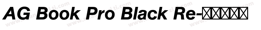 AG Book Pro Black Re字体转换